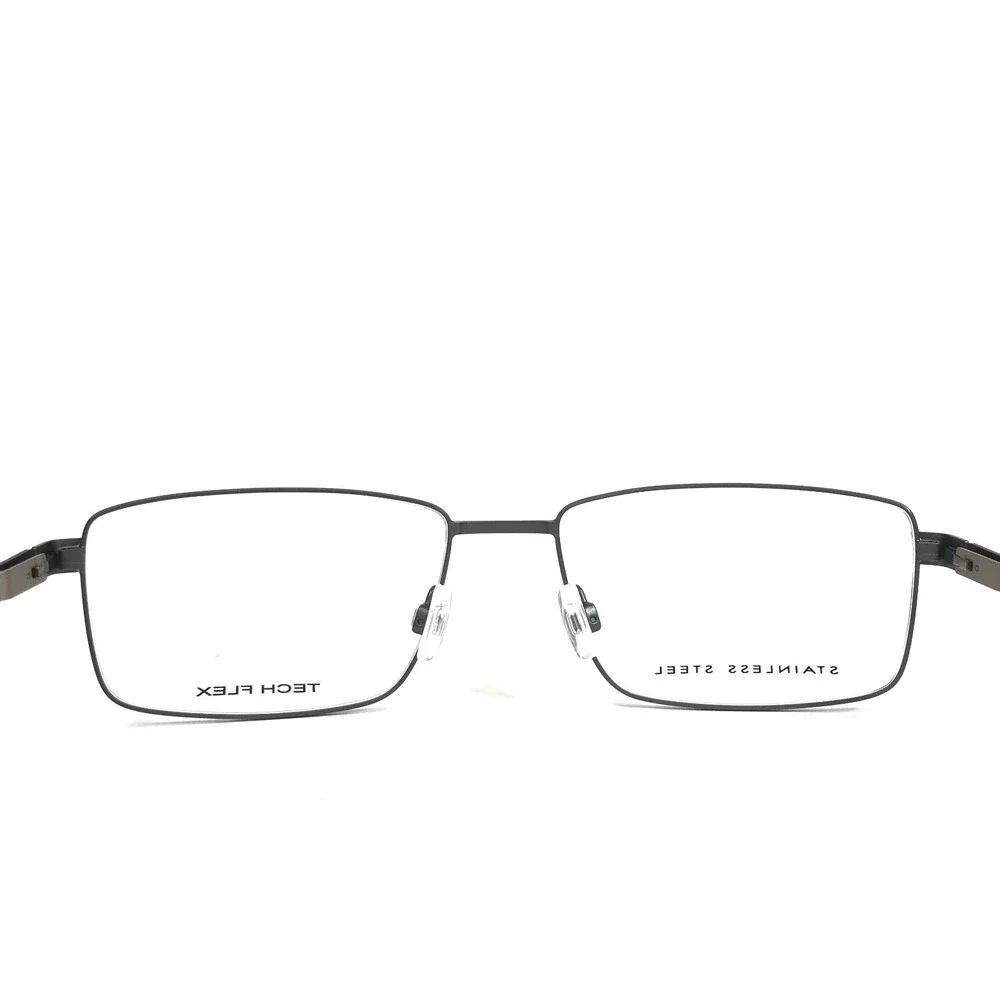 Tech Flex Large Eyeglasses Frames 30145S SP05 Black Grey Rectangular 58-18-145